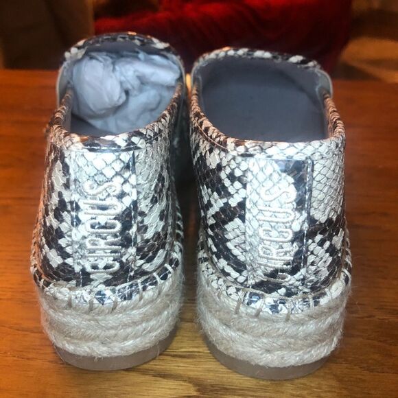 Circus by Sam Edelman Faux Snake Skin Platform Espadrille Slip On Shoes Sz 7.5 - Picture 4 of 7
